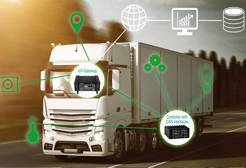 Temperature sensors in GPS vehicle tracking system