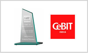 Awarded Best Exhibitor @ CeBIT, Bangalore by STPI India